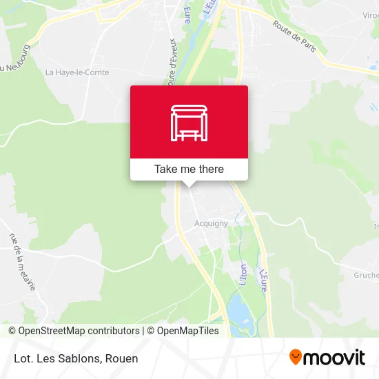 Mapa Lot. Les Sablons