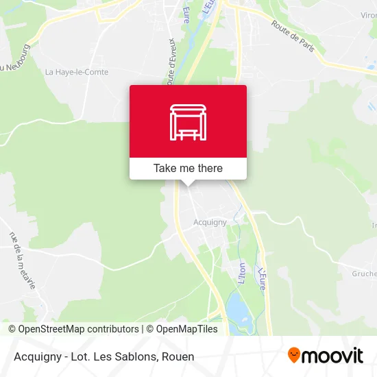 Mapa Acquigny - Lot. Les Sablons