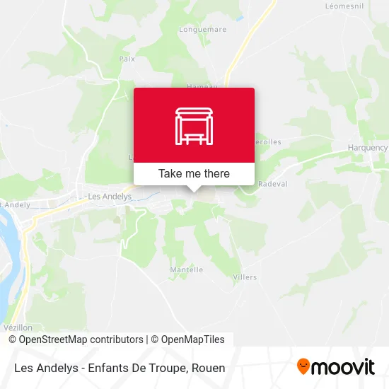 Les Andelys - Enfants De Troupe map
