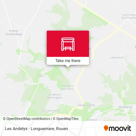 Les Andelys - Longuemare map