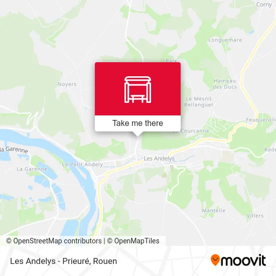 Les Andelys - Prieuré map