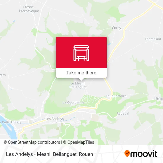 Les Andelys - Mesnil Bellanguet map