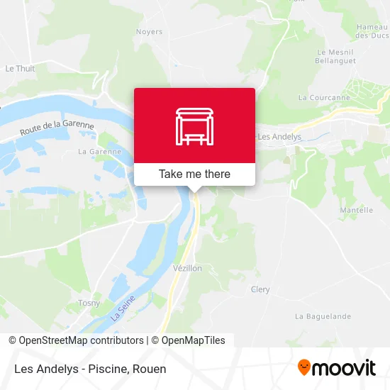 Les Andelys - Piscine map