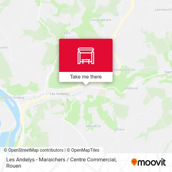 Les Andelys - Maraichers / Centre Commercial map