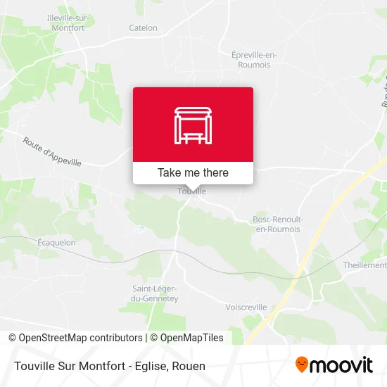 Touville Sur Montfort - Eglise map