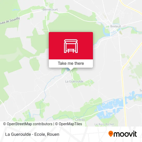 Mapa La Gueroulde - Ecole