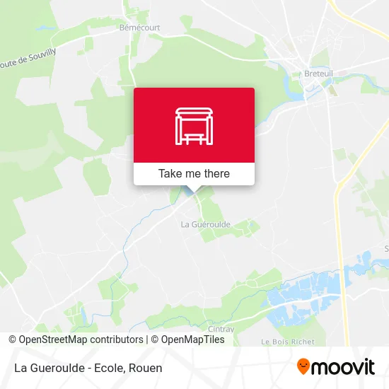 Mapa La Gueroulde - Ecole