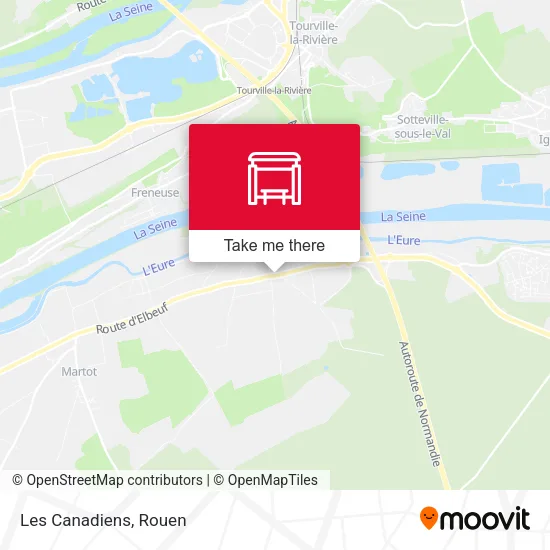 Les Canadiens map