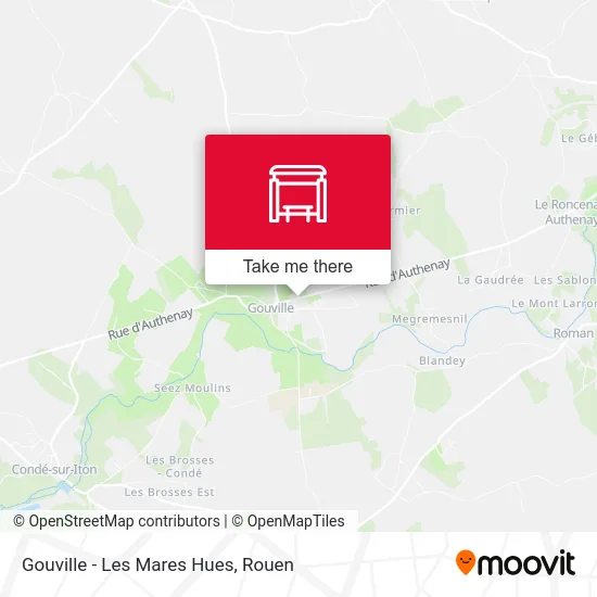 Gouville - Les Mares Hues map