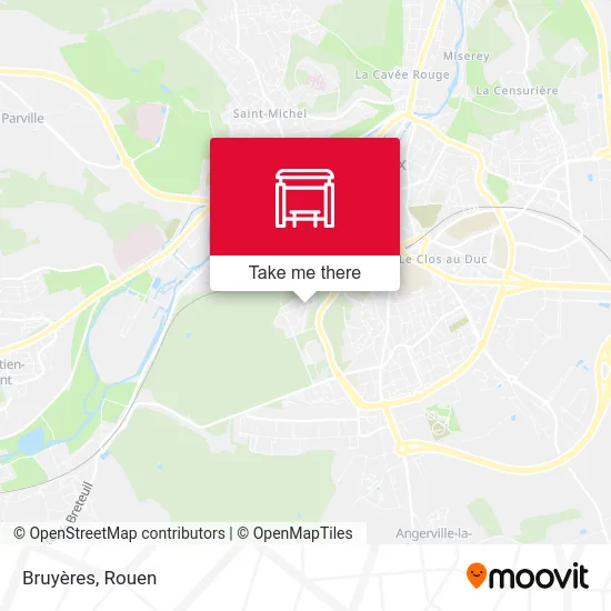 Mapa Bruyères