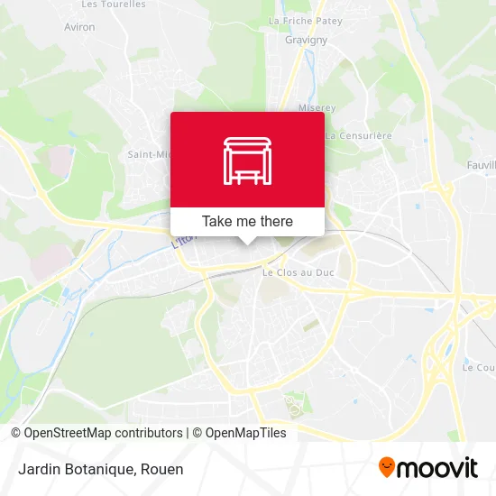 Mapa Jardin Botanique