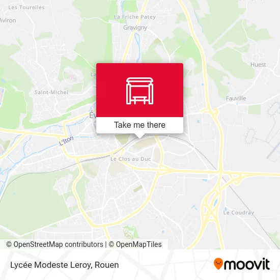 Lycée Modeste Leroy map