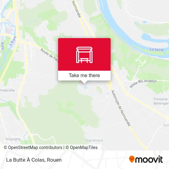 La Butte À Colas map