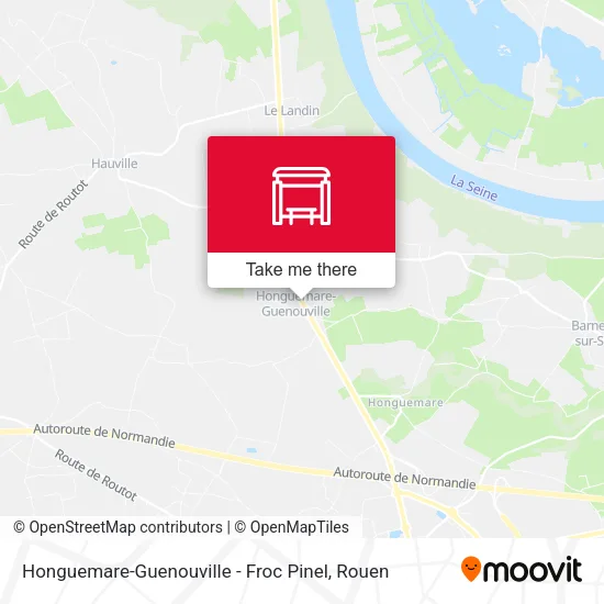Honguemare-Guenouville - Froc Pinel map