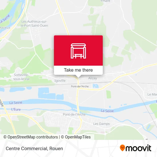 Centre Commercial map