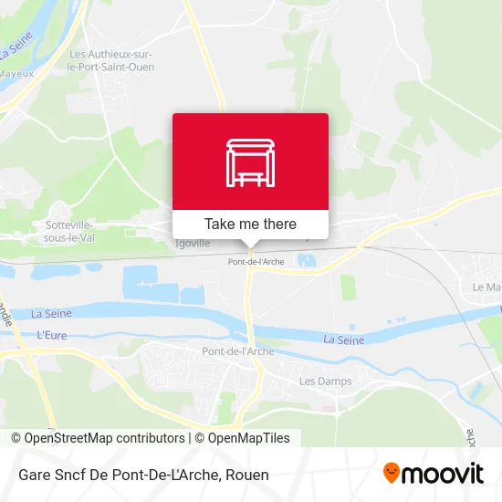 Gare Sncf De Pont-De-L'Arche map