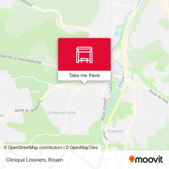 Mapa Clinique Louviers