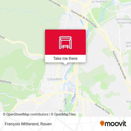 François Mitterand map