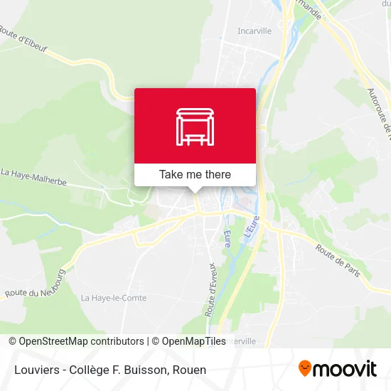 Louviers - Collège F. Buisson map