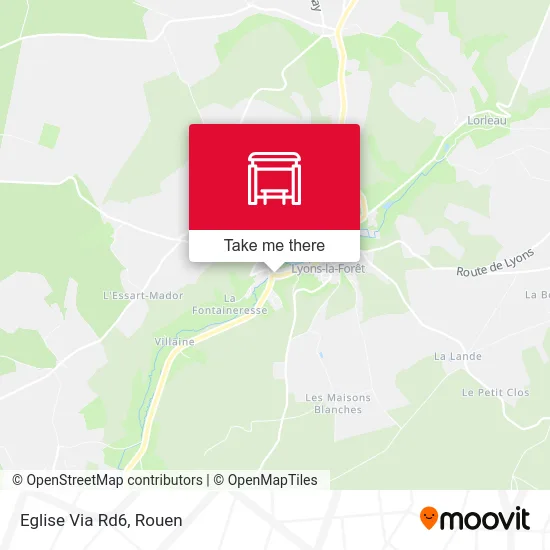 Eglise Via Rd6 map