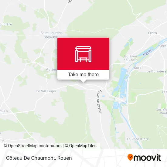 Mapa Côteau De Chaumont