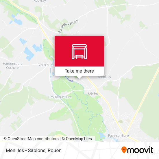 Menilles - Sablons map