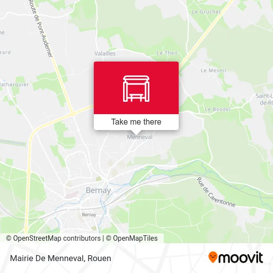 Mairie De Menneval map