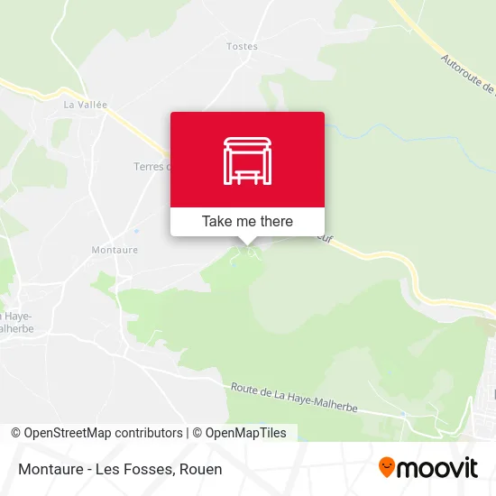Montaure - Les Fosses map