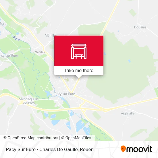 Pacy Sur Eure - Charles De Gaulle map