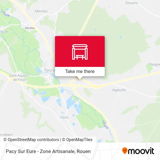 Pacy Sur Eure - Zone Artisanale map