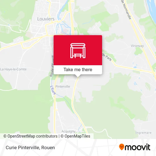 Curie Pinterville map