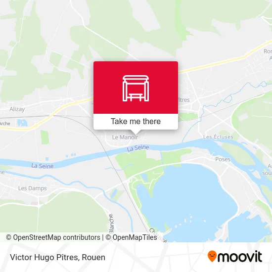 Victor Hugo Pîtres map