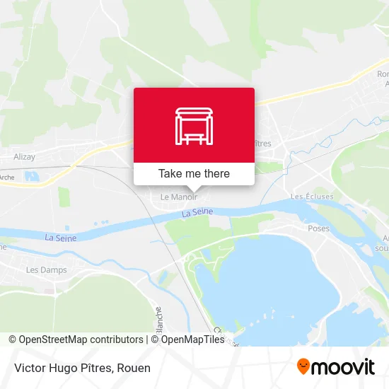 Victor Hugo Pîtres map