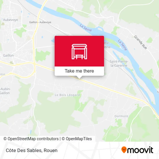 Mapa Côte Des Sables