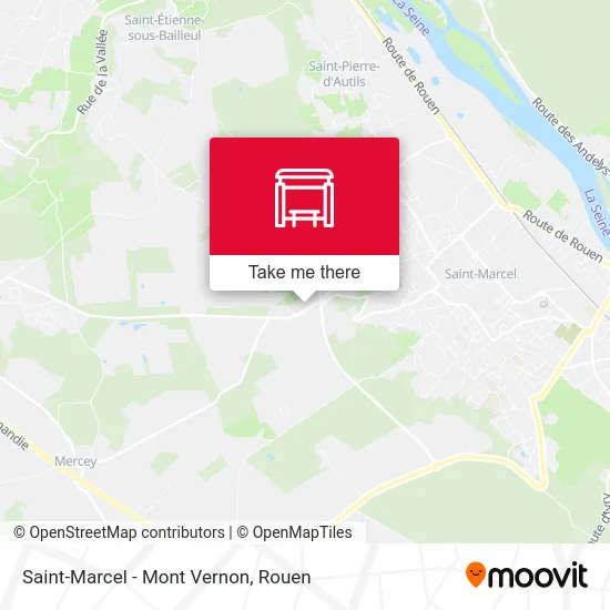 Saint-Marcel - Mont Vernon map