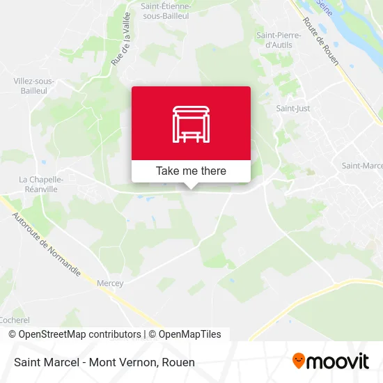 Saint Marcel - Mont Vernon map
