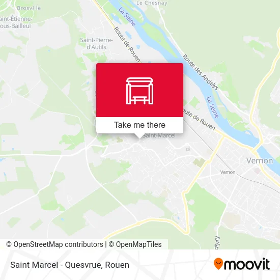 Mapa Saint Marcel - Quesvrue