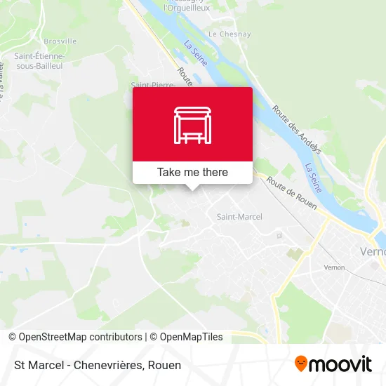 St Marcel - Chenevrières map