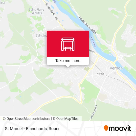 St Marcel - Blanchards map