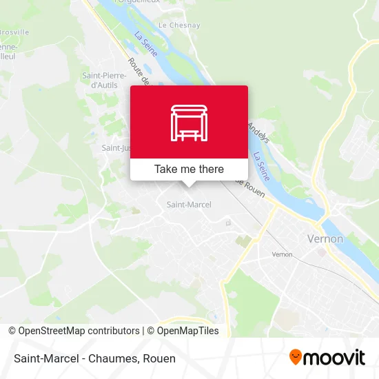 Saint-Marcel - Chaumes map