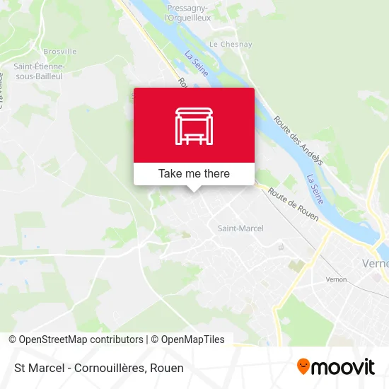 St Marcel - Cornouillères map