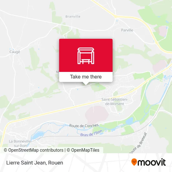 Lierre Saint Jean map