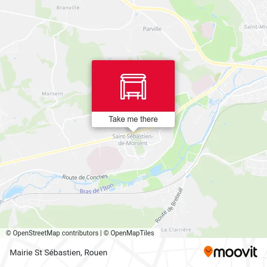 Mairie St Sébastien map