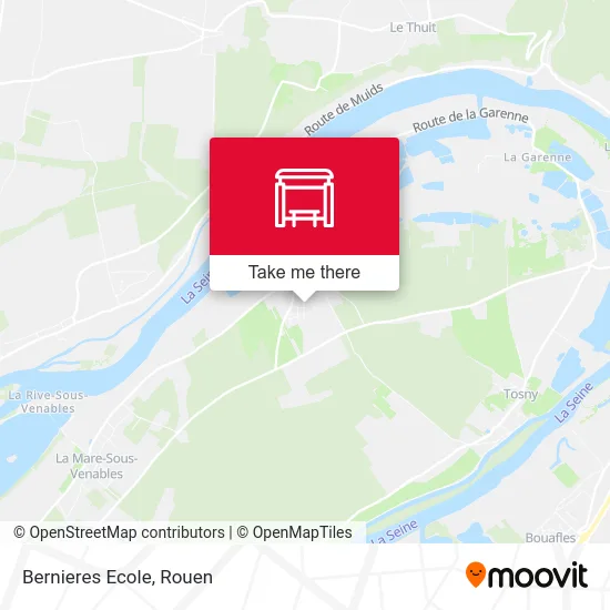 Mapa Bernieres Ecole