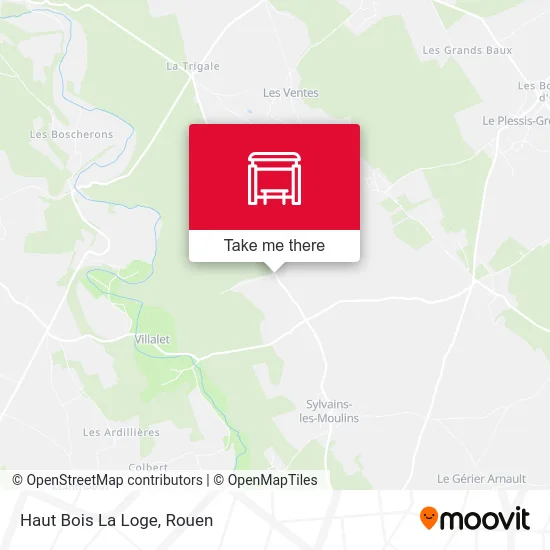 Haut Bois La Loge map