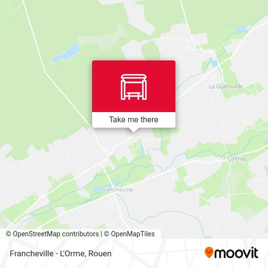 Mapa Francheville - L'Orme