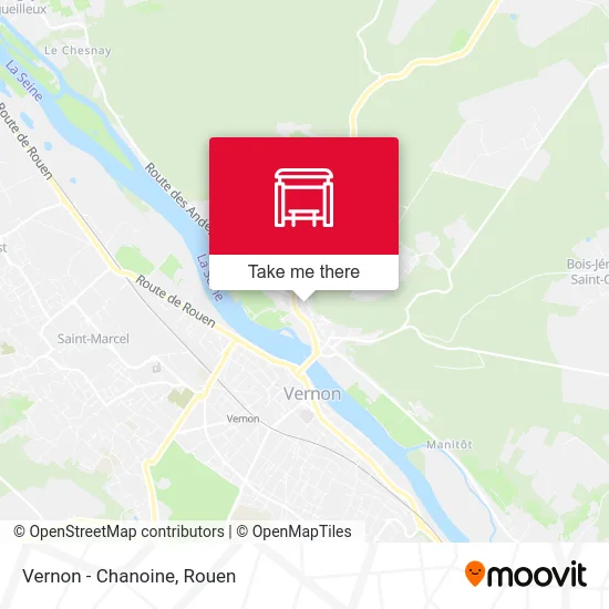 Mapa Vernon - Chanoine