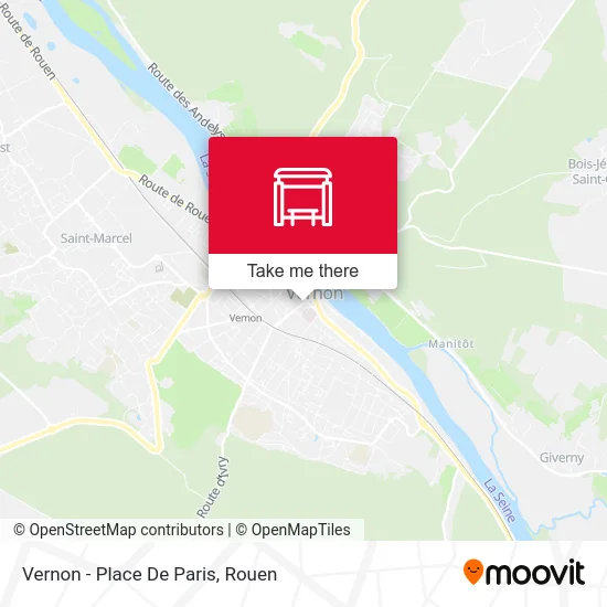 Mapa Vernon - Place De Paris