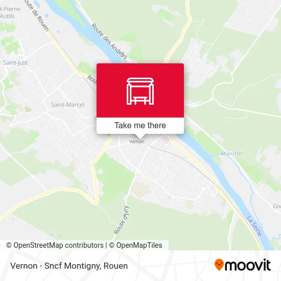 Mapa Vernon - Sncf Montigny