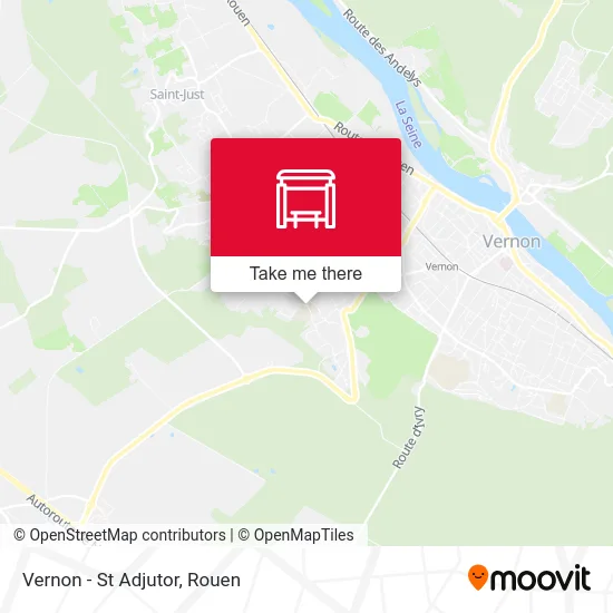 Mapa Vernon - St Adjutor